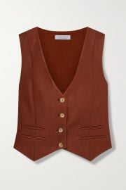 Zelos wool and silk-blend twill vest at Net a Porter