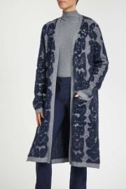 Zendaya Python Long Cardigan at Frances Kahn