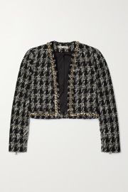 Zeta Cropped Chain-Trim Jacket at Net A Porter