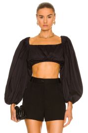 Zeynep Arcay Balloon Cotton Crop Top at FWRD