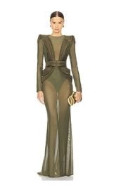 Zhivago Empty Streets Gown In Khaki at Revolve