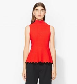 Zig Zag Knit Mockneck Top by Proenza Schouler at Proenza Schouler