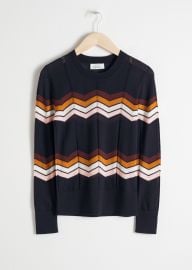 Zig Zag Merino Wool Sweater by & Other Stories at & Other Stories