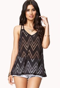 ZigZag Cutout Tank  at Forever 21