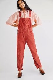 Ziggy Cord Overalls at Free People