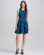 Zigzag print knit dress by French Connection at Neiman Marcus