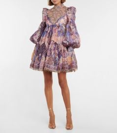 Zimmermann - Celestial Swirl printed minidress at Mytheresa