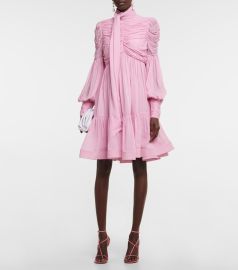 Zimmermann - Celestial ruched minidress at Mytheresa