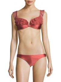 Zimmermann - Corsair Shoulder Frill Bikini Set at Saks Fifth Avenue