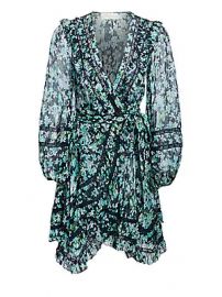 Zimmermann - Moncur Wrap Mini Dress at Saks Fifth Avenue