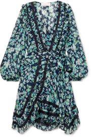 Zimmermann - Moncur lace-trimmed floral-print wrap dress at Net A Porter