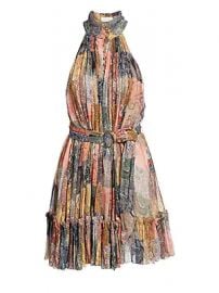 Zimmermann - Ninety-Six Patchwork Fit- amp -Flare Silk Dress at Saks Fifth Avenue