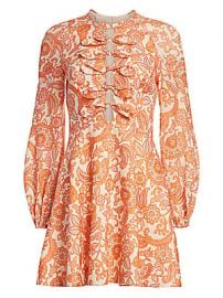 Zimmermann - Peggy Scalloped Mini Dress at Saks Fifth Avenue