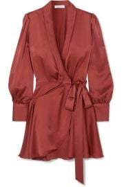 Zimmermann - Silk wrap mini dress at Net A Porter