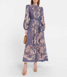 Zimmermann - Vitali printed linen maxi dress at Mytheresa