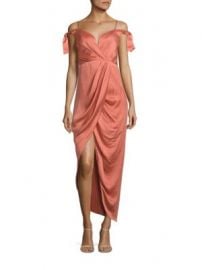 Zimmermann - Winsome Draped Cocktail Midi Dress at Saks Fifth Avenue