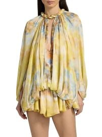 Zimmermann Alchemy Twist Billow Cocoon Blouse | Saks Fifth Avenue at Saks Fifth Avenue