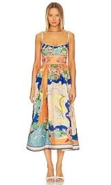 Zimmermann Alight Picnic Midi Dress In Nautical Map at Revolve