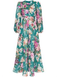 Zimmermann Allia Floral Print Midi Dress - Farfetch at Farfetch