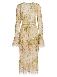 Zimmermann Amelie Floral Pintuck Dress at Saks Fifth Avenue