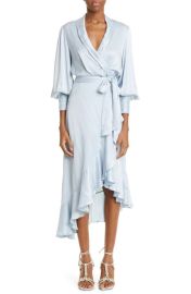 Zimmermann Asymmetric Silk Wrap Dress at Nordstrom