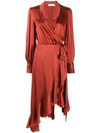 Zimmermann Asymmetric Wrap Dress  - Farfetch at Farfetch