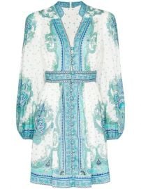 Zimmermann Bells paisley-print Mini Dress - Farfetch at Farfetch