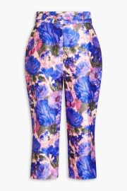 Zimmermann Belted Cropped Floral Pants at The Outnet