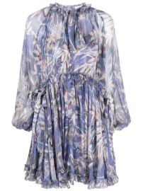 Zimmermann Botanica Drawn Silk Mini Dress - Farfetch at Farfetch