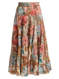 Zimmermann Cassia Patch Midi Skirt  SaksFifthAvenue at Saks Fifth Avenue