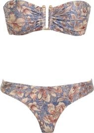 Zimmermann Chintz Deep U Trim Bikini at Zimmermann