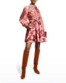 Zimmermann Concert Spliced Mini Shirtdress at Neiman Marcus