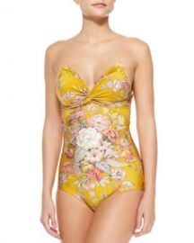 Zimmermann Confetti Floral-Print One-Piece Swimsuit at Neiman Marcus