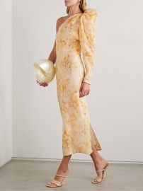 Zimmermann Crush Asymmetrical Midi Dress at Net a Porter