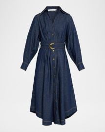 Zimmermann Denim Midi Shirtdress at Neiman Marcus