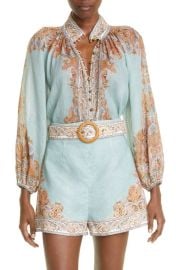 Zimmermann Devi Billow Ramie Blouse at Nordstrom