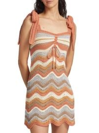 Zimmermann Devi Crochet Wave Minidress at Saks Off 5th