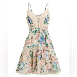 Zimmermann Dresses Zimmermann Verity Scalloped Silk Floral Dress Size Poshmark at Poshmark
