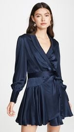 Zimmermann Espionage Silk Wrap Mini Dress at Shopbop