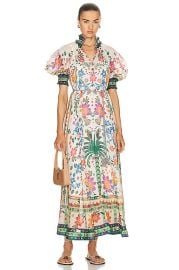 Zimmermann Ginger Swing Maxi Dress in Cream Multi FWRD at FWRD