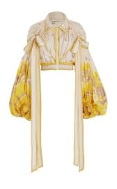 Zimmermann High Tide Hooded Silk Crop Jacket at Moda Operandi