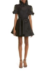 Zimmermann High Tide Lift Off Flower Linen Silk Minidress at Nordstrom