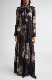 Zimmermann Hypnotic Floral Print Long Sleeve Georgette Shirtdress at Nordstrom