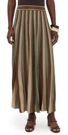 Zimmermann Hypnotic Midi Skirt Metallic Green Stripe 3 at Shopbop