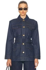 Zimmermann Illuminate Denim Safari Jacket in Ink FWRD at FWRD