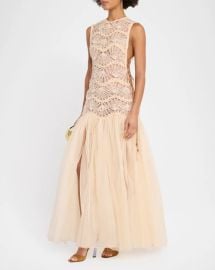 Zimmermann Illuminate Macrame Maxi Dress at Neiman Marcus