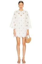 Zimmermann Junie Cotton Lace Tunic Dress at Revolve