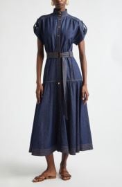 Zimmermann Kindred Spirit Belted Denim Midi Dress at Nordstrom
