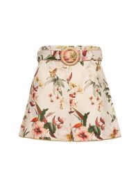 Zimmermann Lexi fitted linen shorts at Luisaviaroma