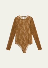 Zimmermann Long-Sleeve Lace Bodysuit - at Bergdorf Goodman